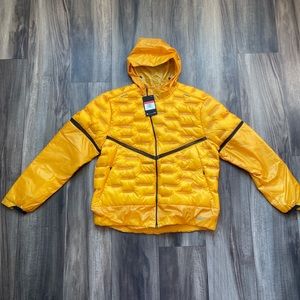 Nike Aeroloft Repel Jacket Men Reflective Running Yellow Large CU7792